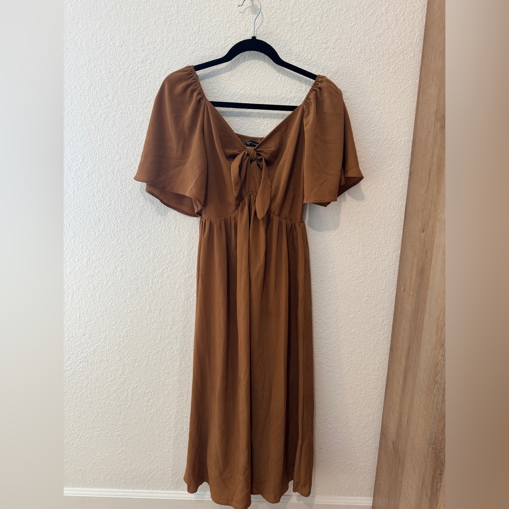 Elegant Brown Dress